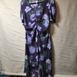 A New Day Purple Floral Midi Dress